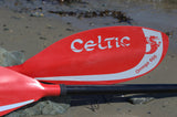 Omega Nylon Sea Touring Paddle - 2/4 Piece - Straight Carbon shaft - Nylon Leverlok